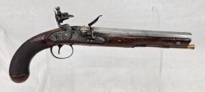 c1800 Flintlock Duelling Pistol By Barwick Of Norwich