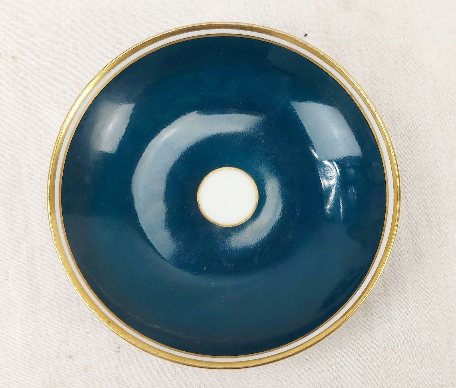 1840-1865 Furstenberg Porcelain Hand Painted Demitasse Coffee Cup And Saucer - Image 7