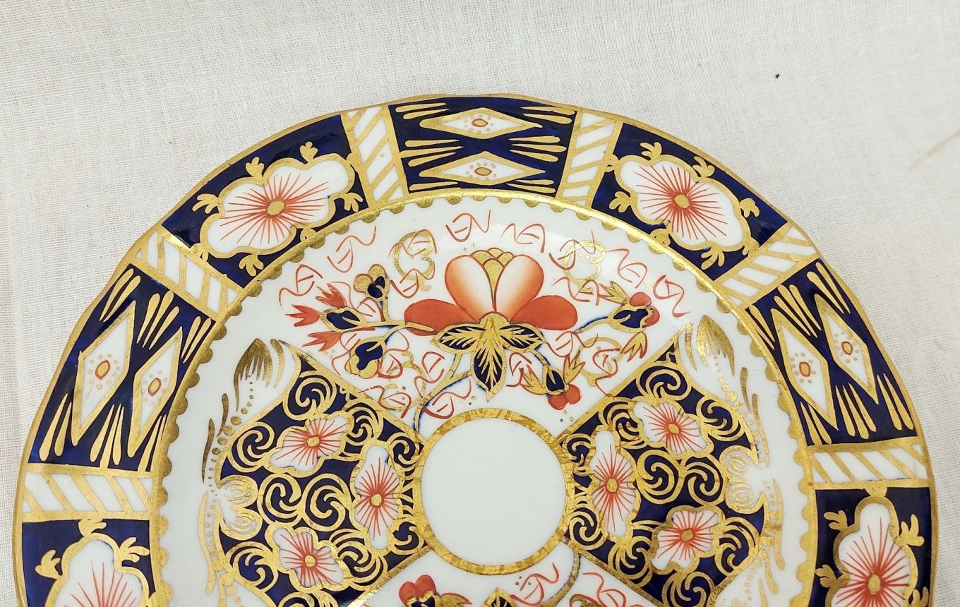 1913 Crown Derby Imari Pattern Sandwich Plate - Image 5