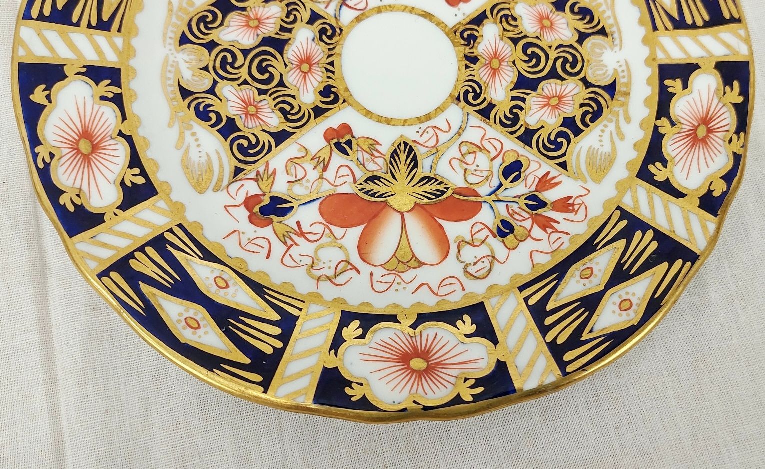 1913 Crown Derby Imari Pattern Sandwich Plate - Image 4