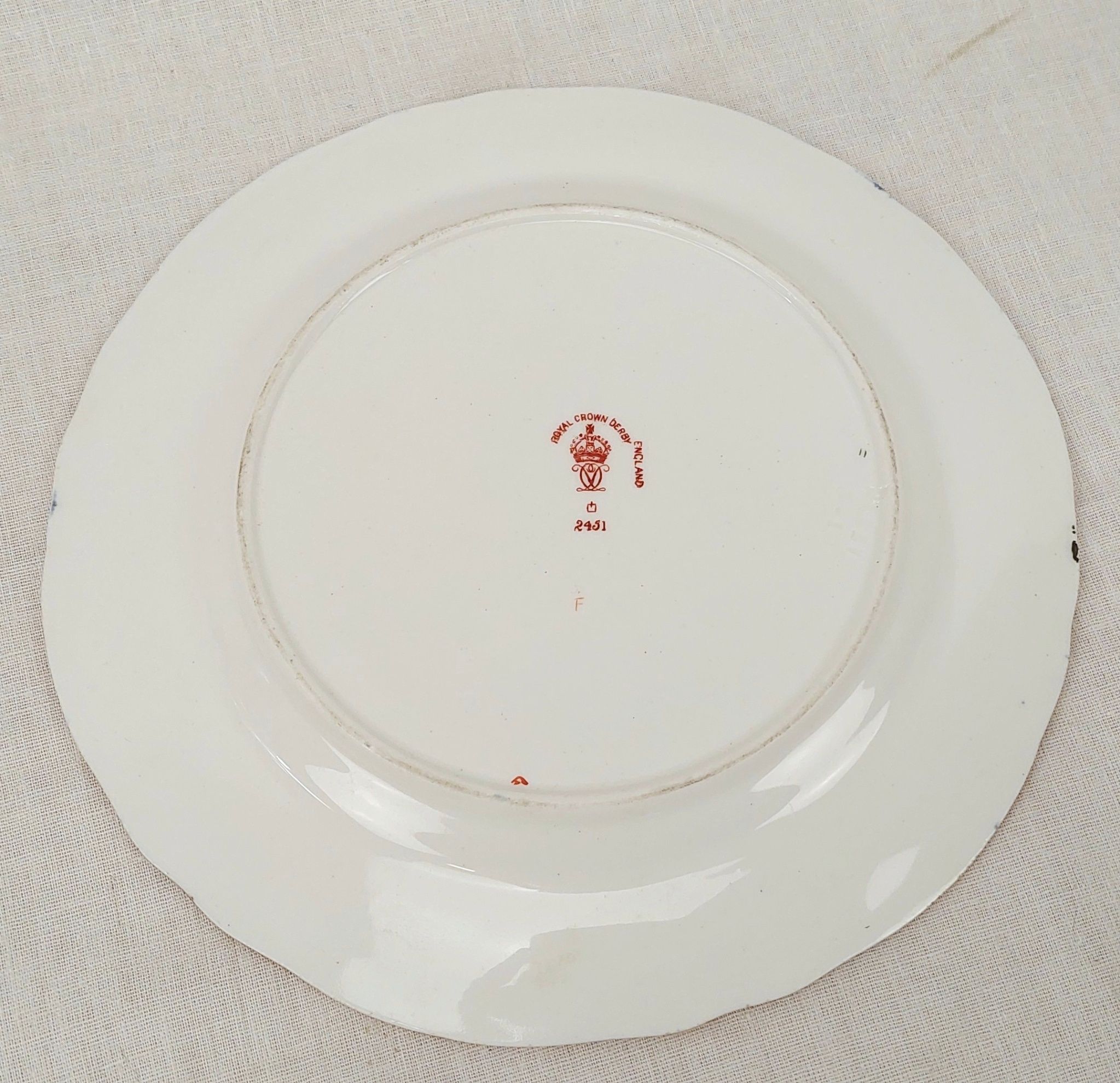 1913 Crown Derby Imari Pattern Sandwich Plate - Image 3