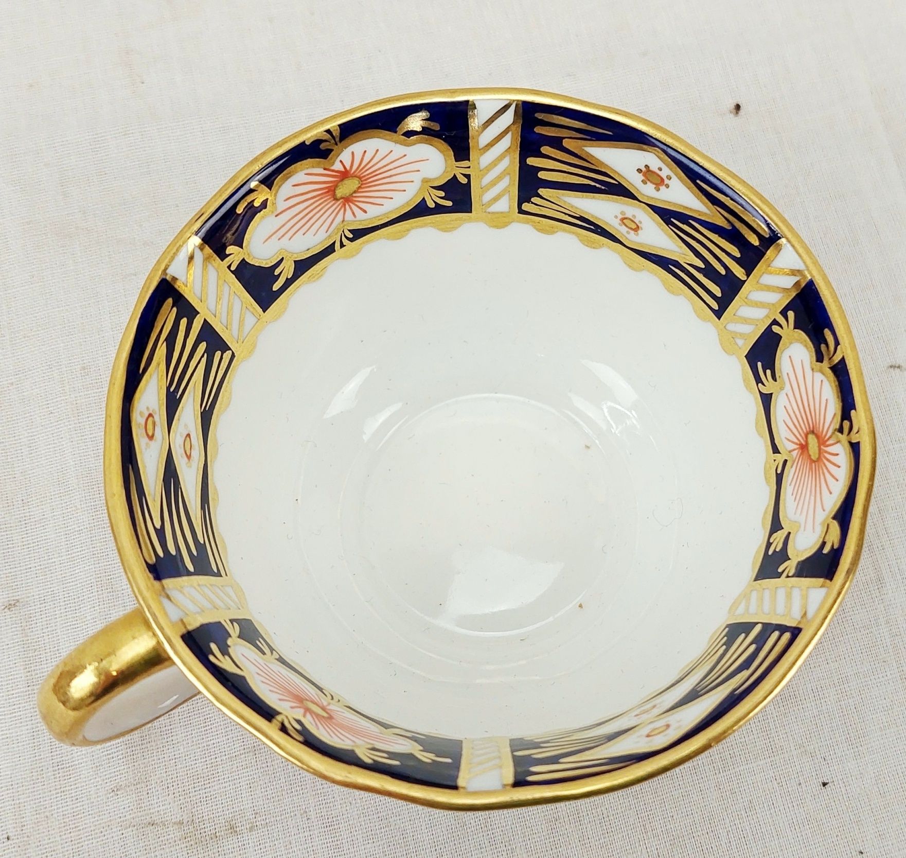 1929 Crown Derby Imari Pattern Trio And Sandwich Plate #1 - Image 7