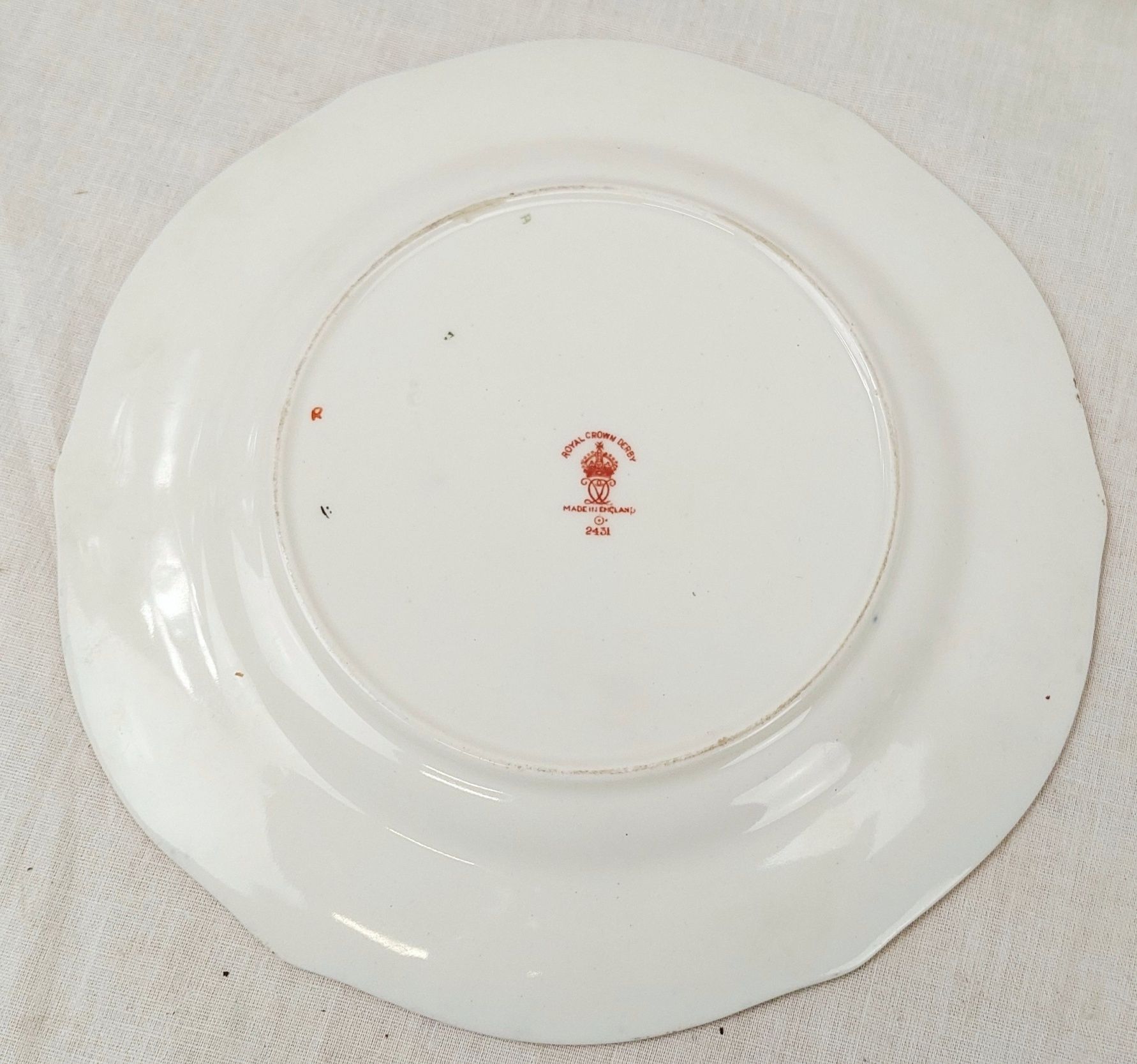 1929 Crown Derby Imari Pattern Trio And Sandwich Plate #1 - Image 11