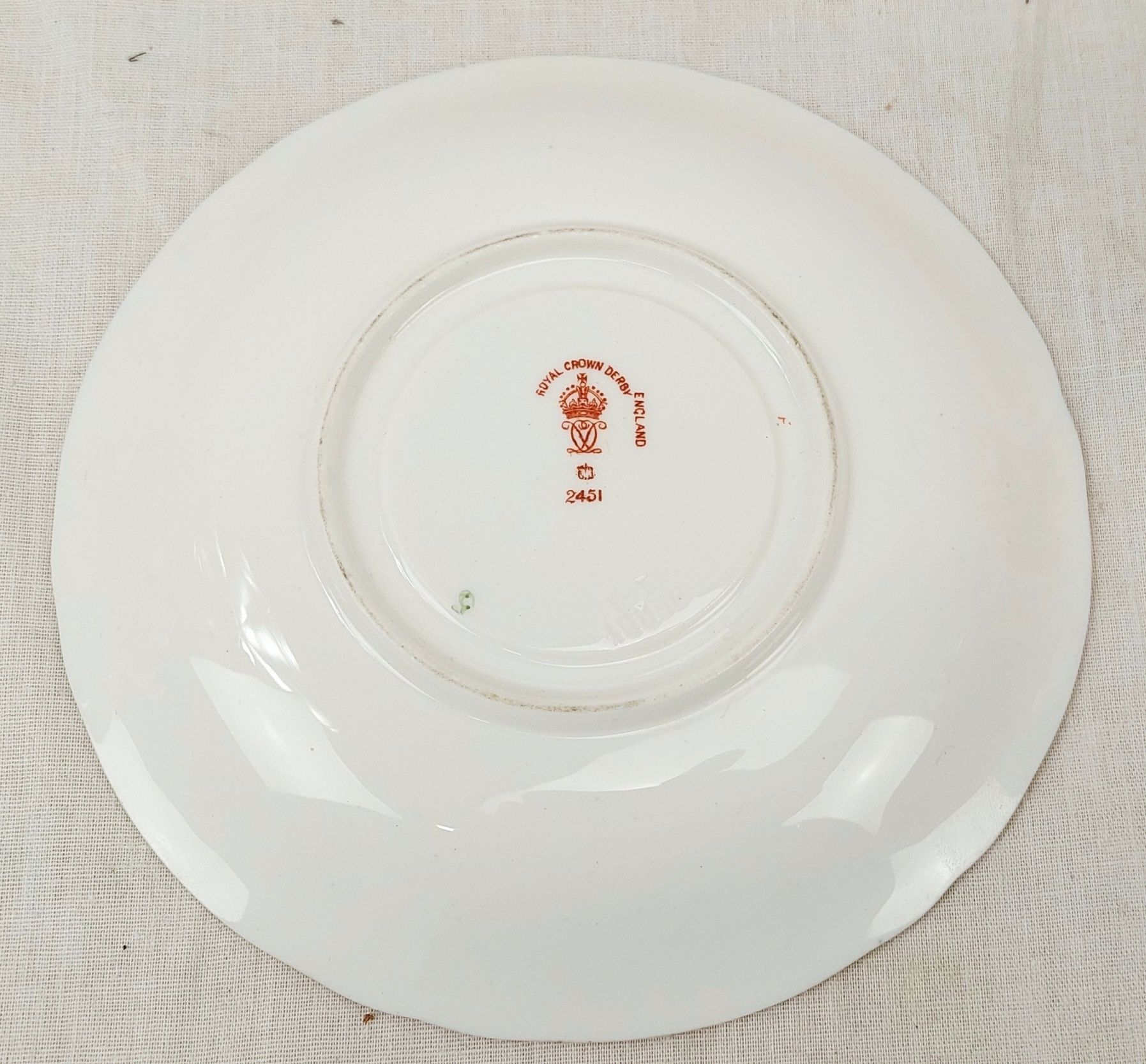 1929 Crown Derby Imari Pattern Trio And Sandwich Plate #1 - Image 8