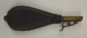 19th Century Leather Powder Flask