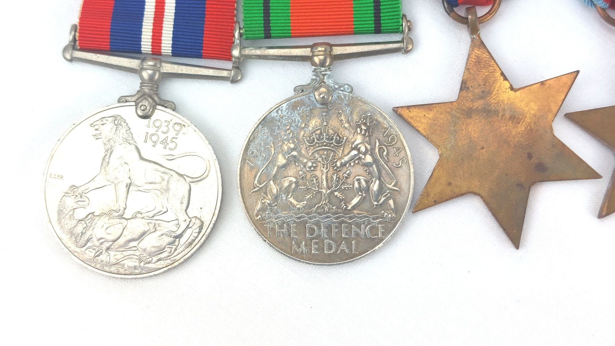 British, WW2, 1939–1945, Burma Campaign Medal Group (1939–45 Star, Burma Star, Defence Medal, War Medal), Mounted for Wear - Image 7