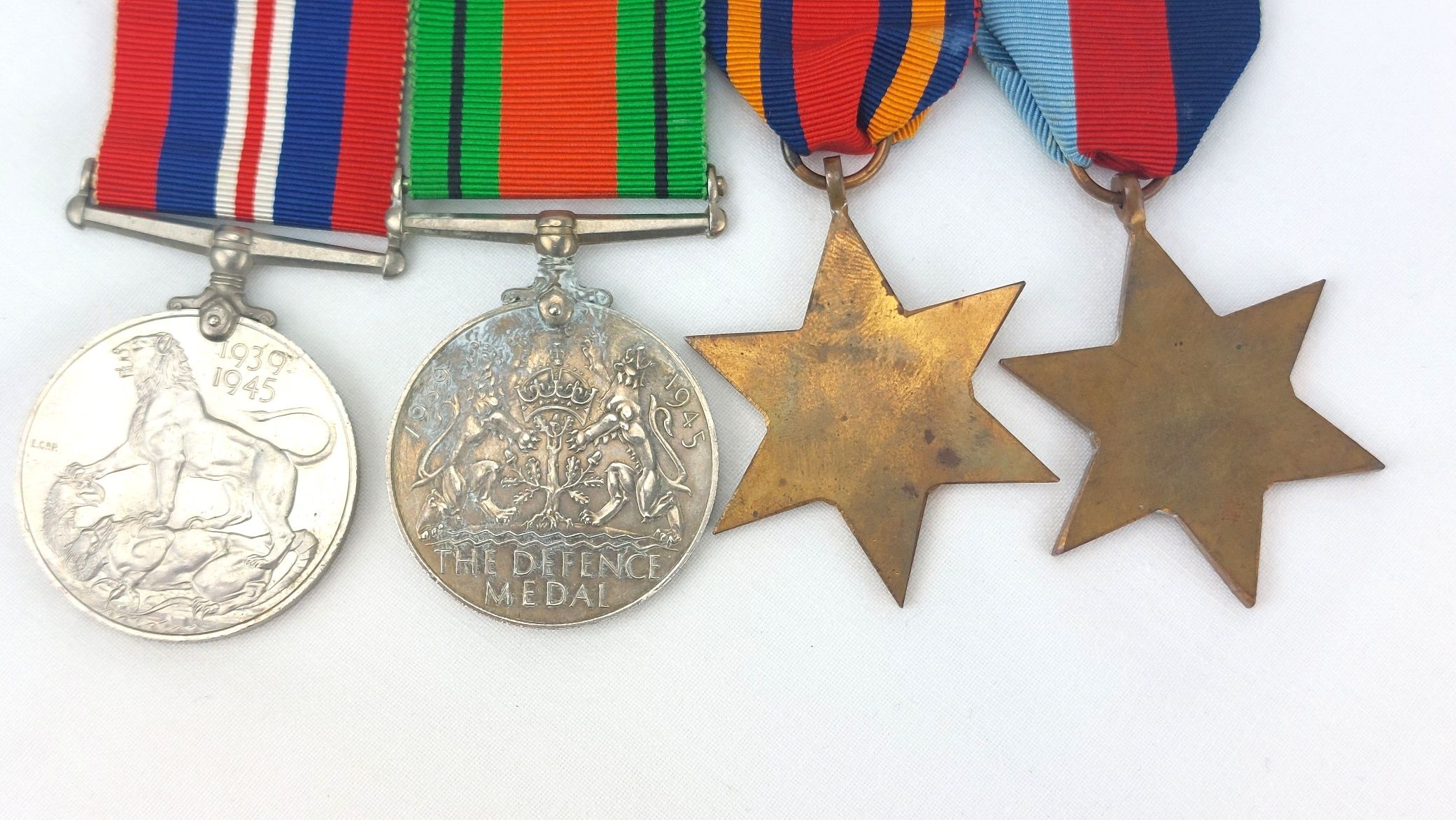 British, WW2, 1939–1945, Burma Campaign Medal Group (1939–45 Star, Burma Star, Defence Medal, War Medal), Mounted for Wear - Image 6