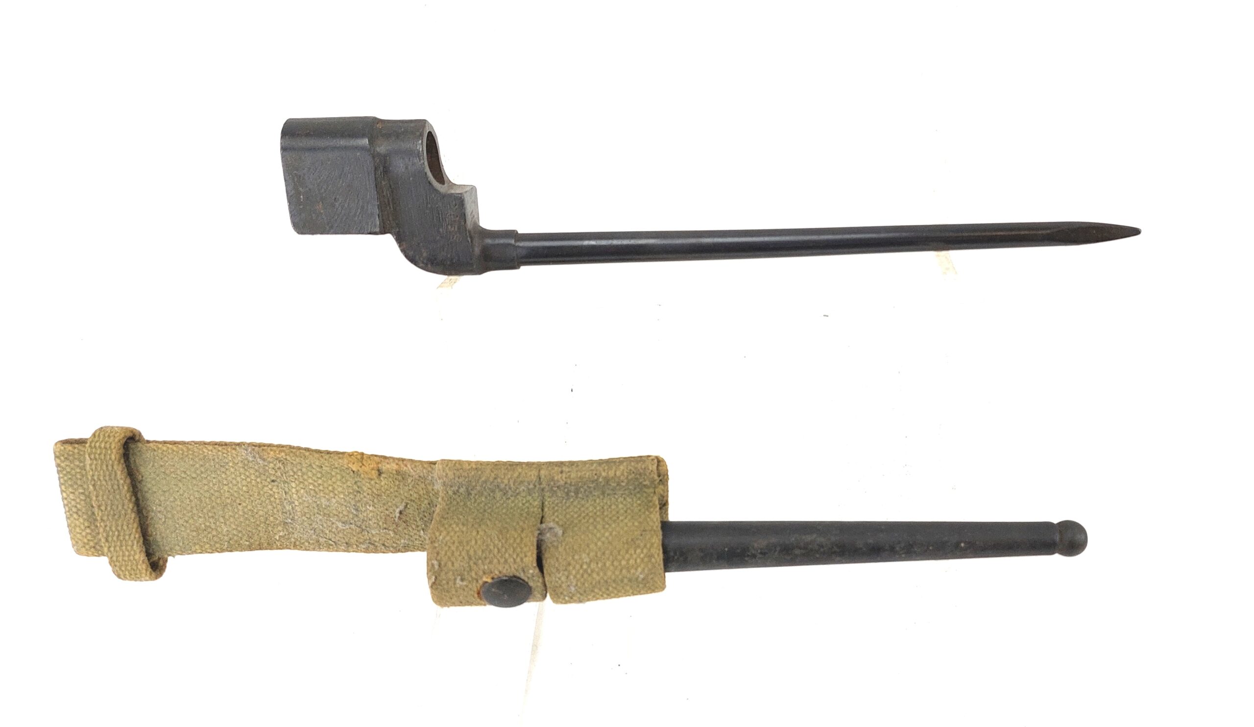 British, WW2, No. 4 Mk. II* Spike Bayonet and No. 4 Mk I Scabbard and Frog, Made by PSK (Prince-Smith & Stells, Keighly, Yorkshire) - Image 2