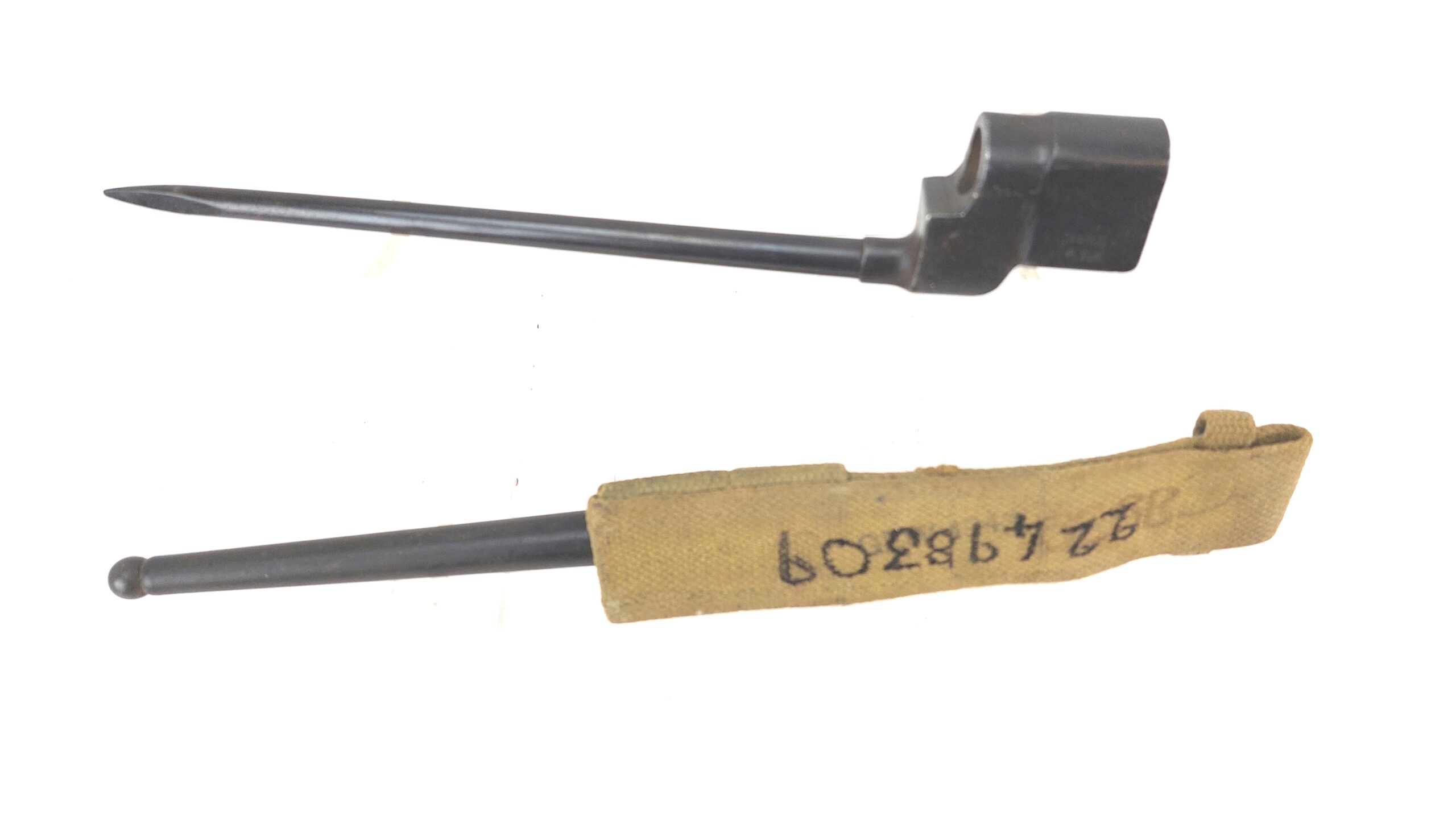 British, WW2, No. 4 Mk. II* Spike Bayonet and No. 4 Mk I Scabbard and Frog, Made by PSK (Prince-Smith & Stells, Keighly, Yorkshire) - Image 3