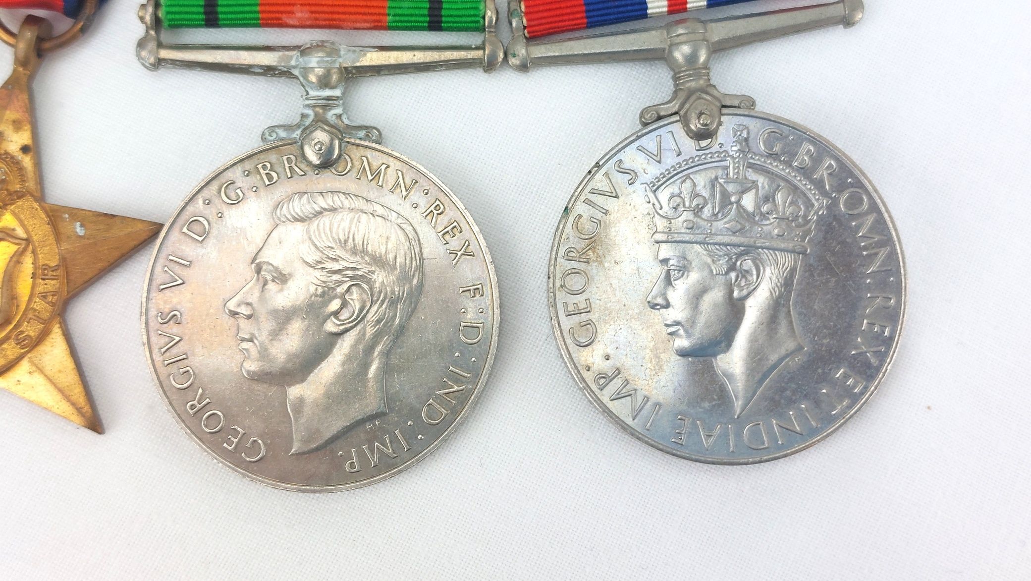 British, WW2, 1939–1945, Burma Campaign Medal Group (1939–45 Star, Burma Star, Defence Medal, War Medal), Mounted for Wear - Image 4