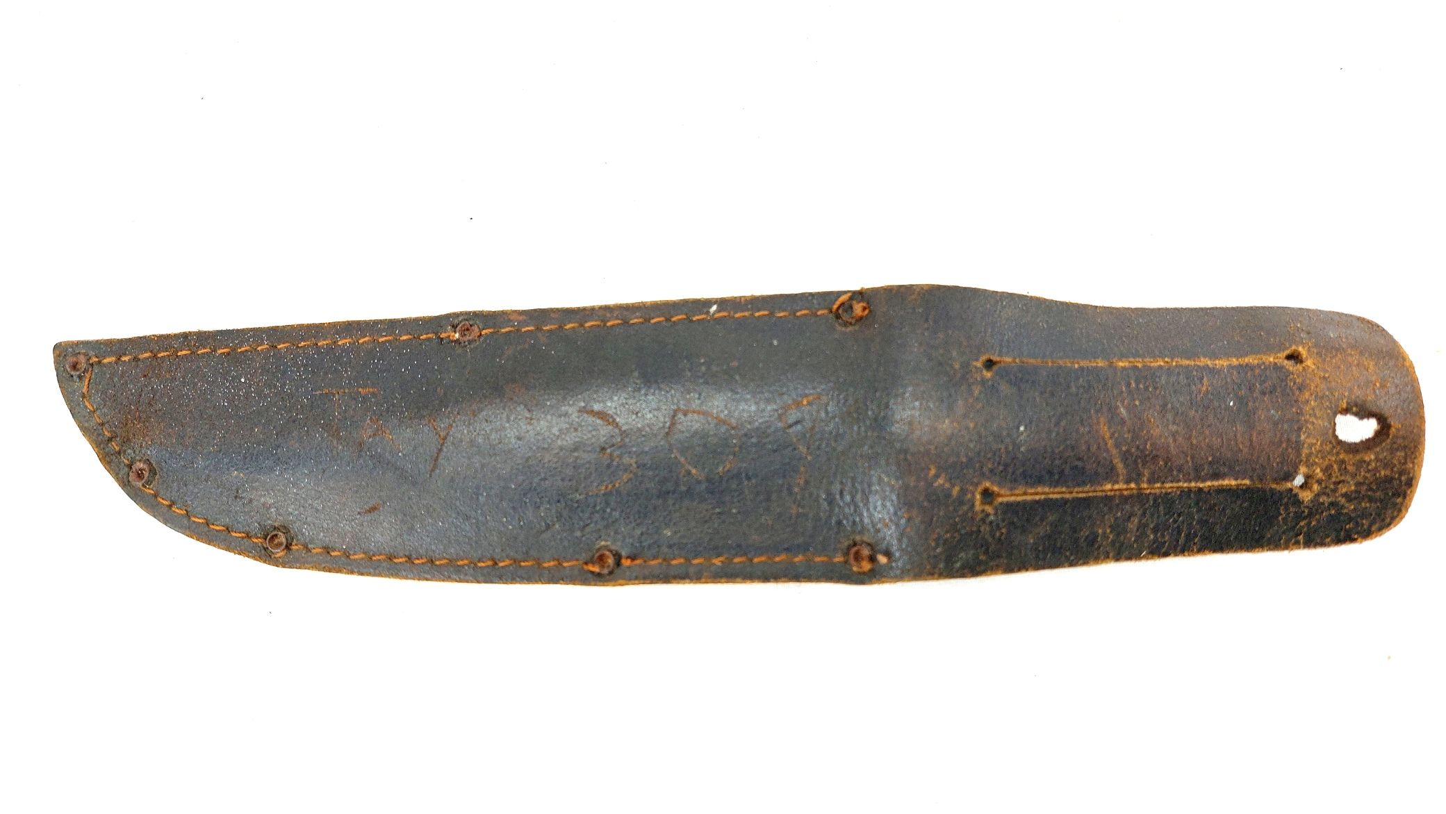 British, Mid-20th Century, Sheffield Bowie Hunting–Fighting Knife, with Original Leather Sheath - Image 21