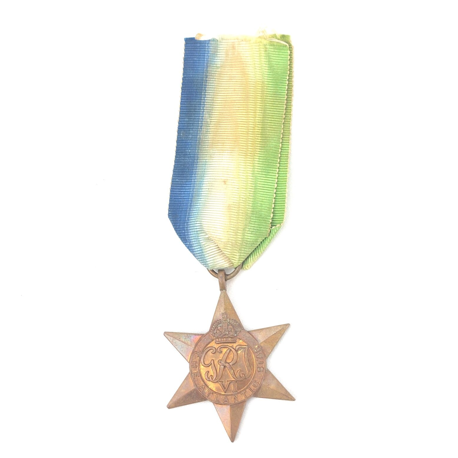 British, WW2, 1939–1945, Atlantic Star Medal, with Original Ribbon
