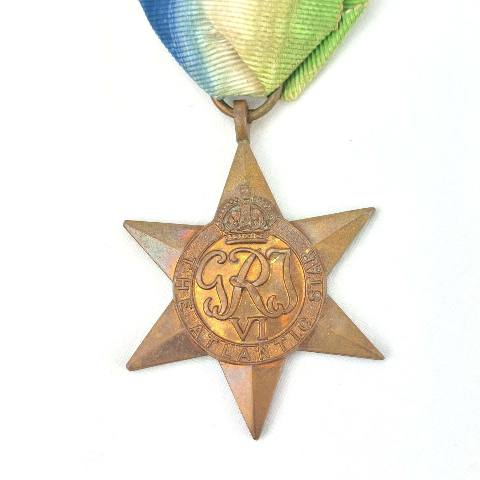 British, WW2, 1939–1945, Atlantic Star Medal, with Original Ribbon - Image 2