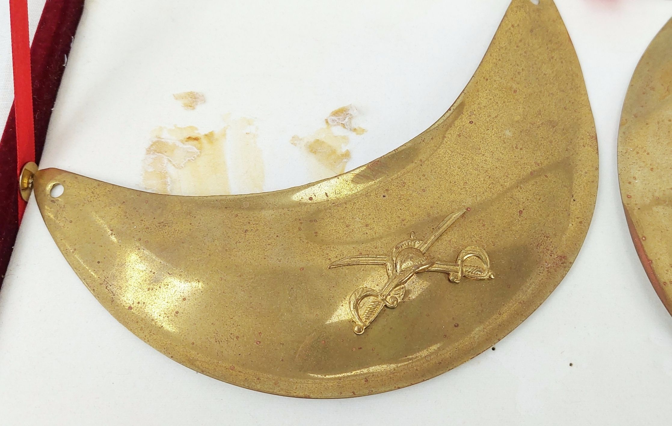 Cased Set Of French Gorgets And Rank Slides - Image 9