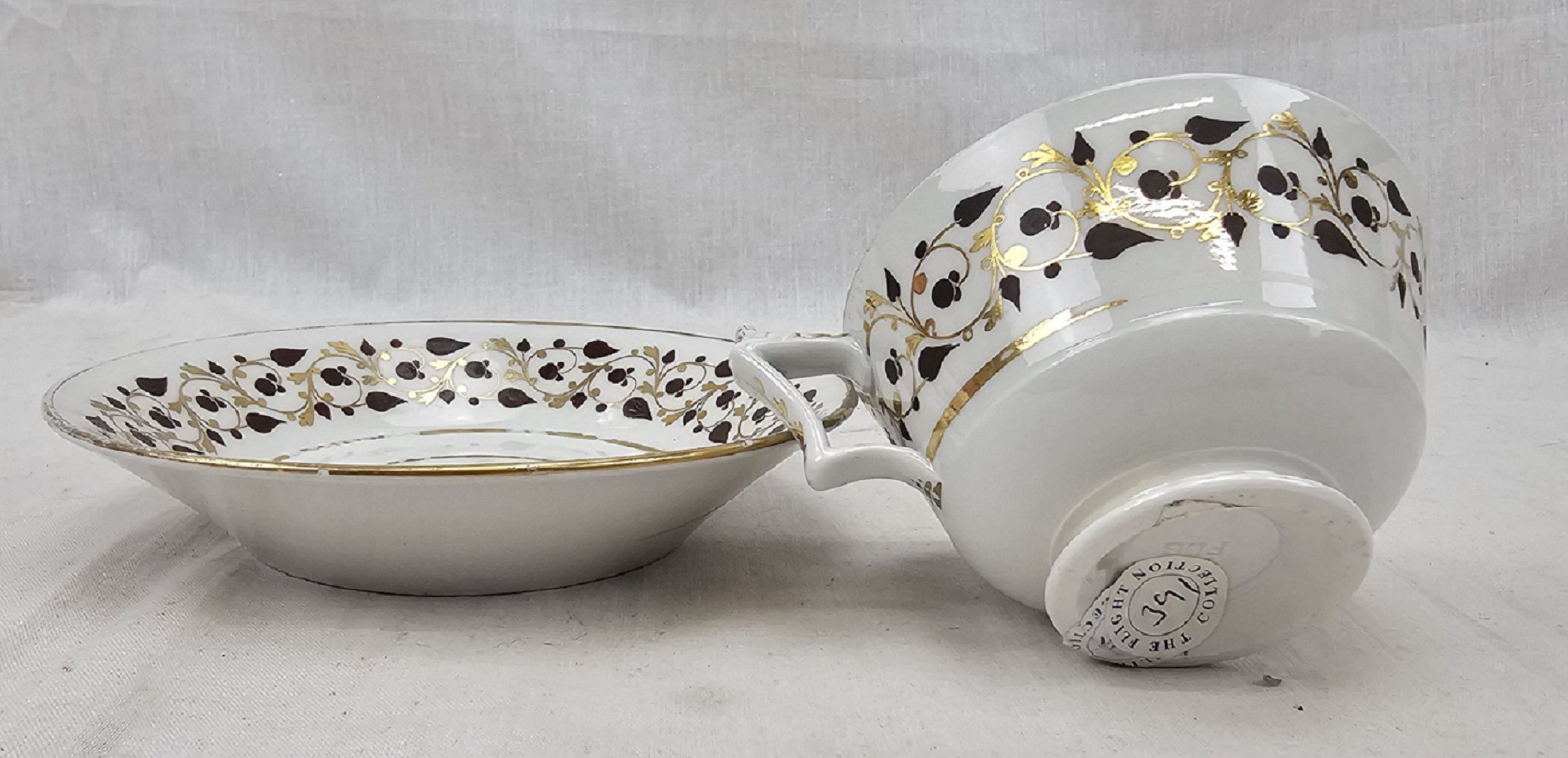 Circa 1800 Worcester FBB London Shape Cup And Saucer - Image 2