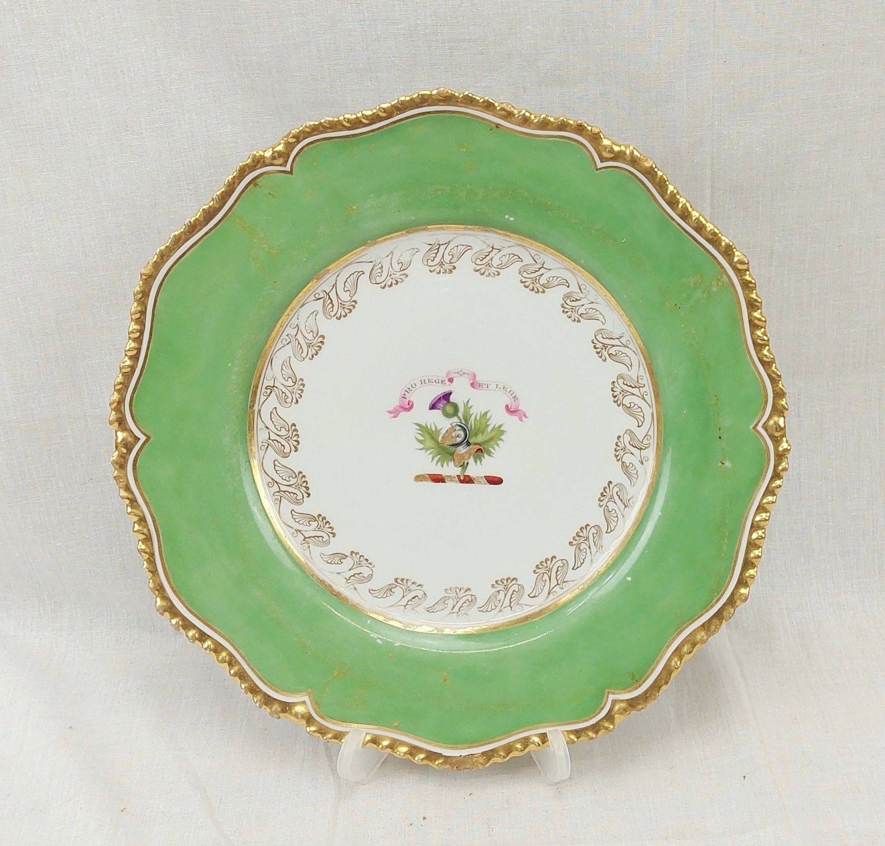 Circa 1805 Worcester Flight Barr Armorial Plate
