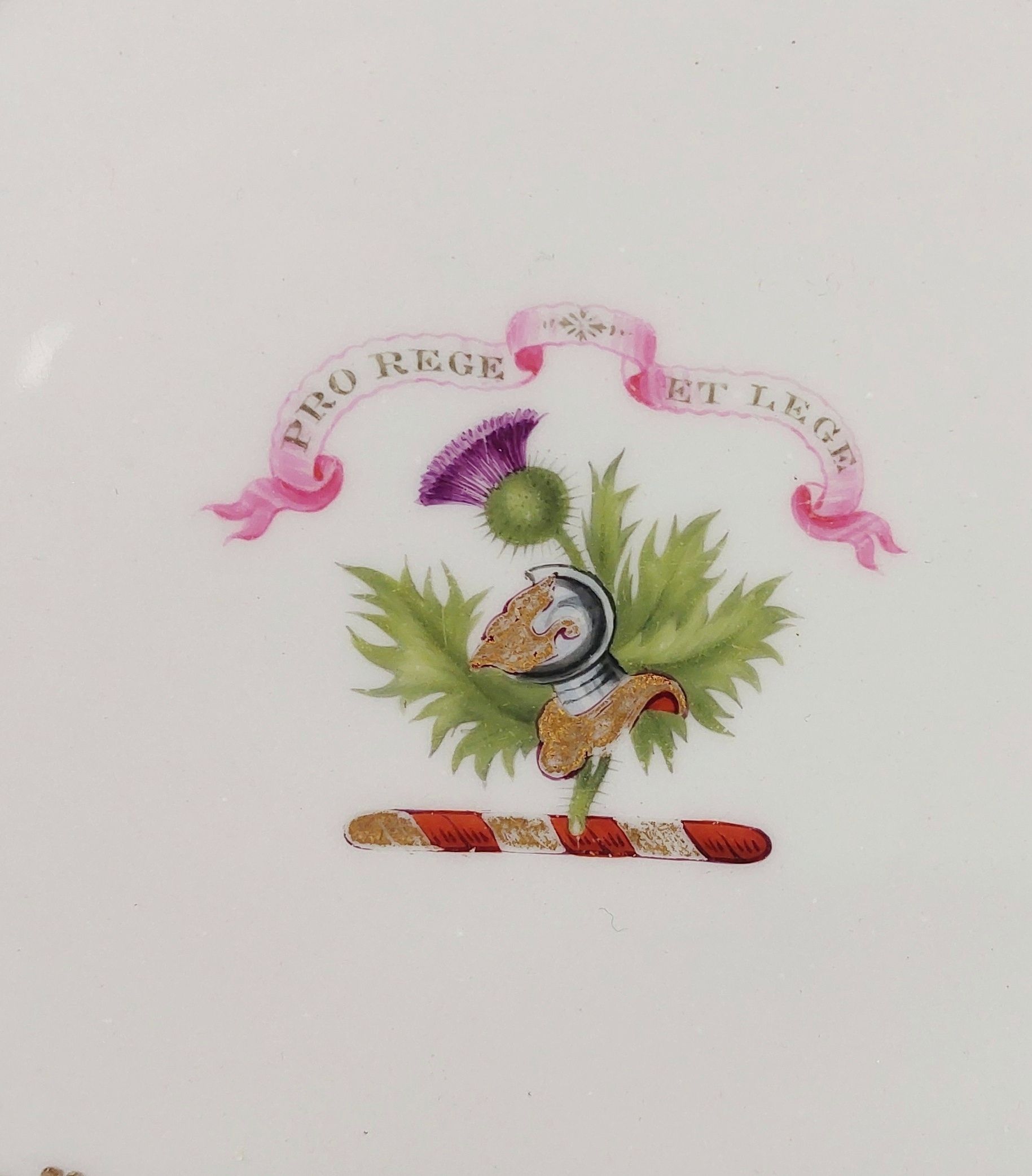 Circa 1805 Worcester Flight Barr Armorial Plate - Image 2