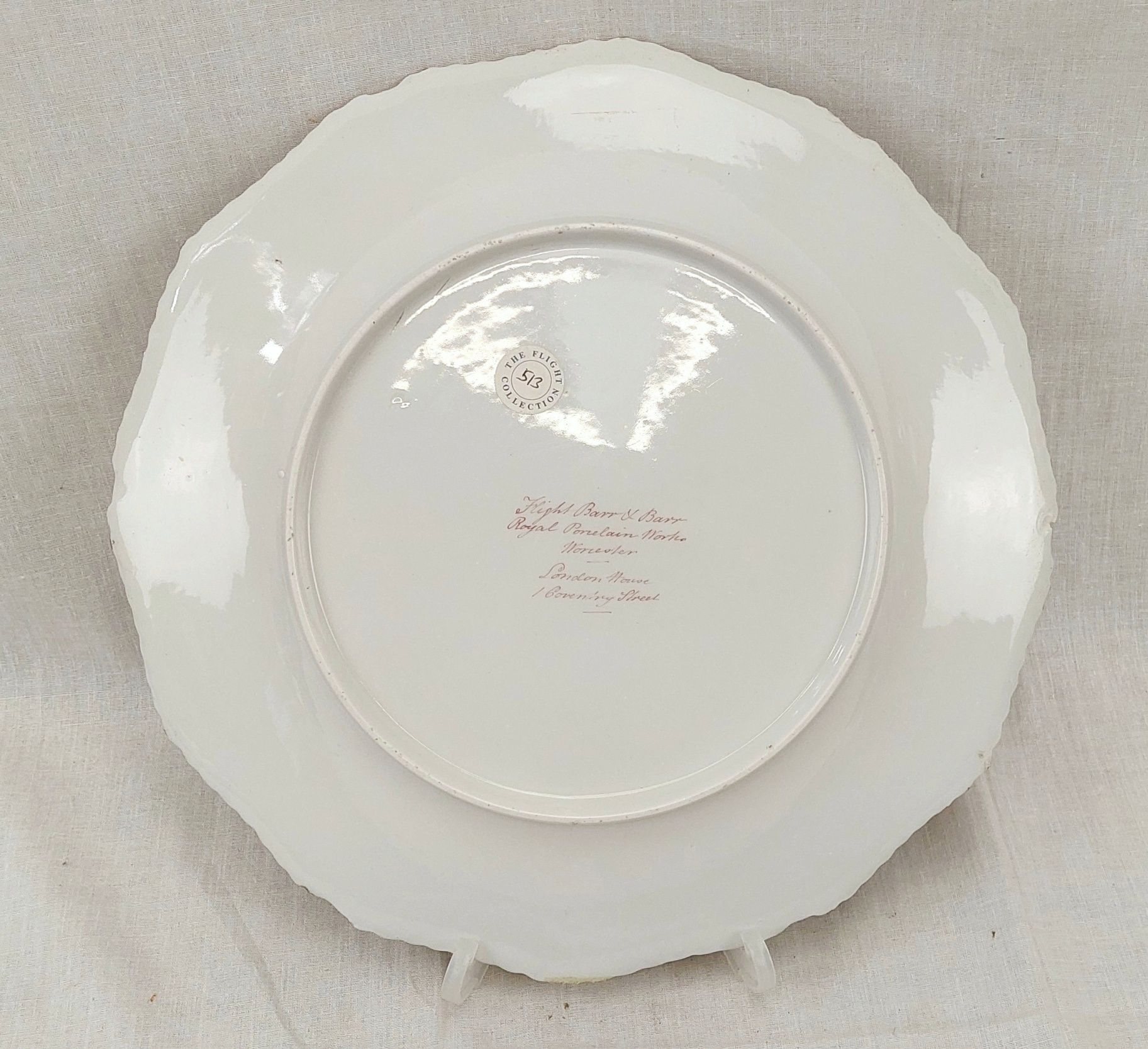 Circa 1805 Worcester Flight Barr Armorial Plate - Image 3