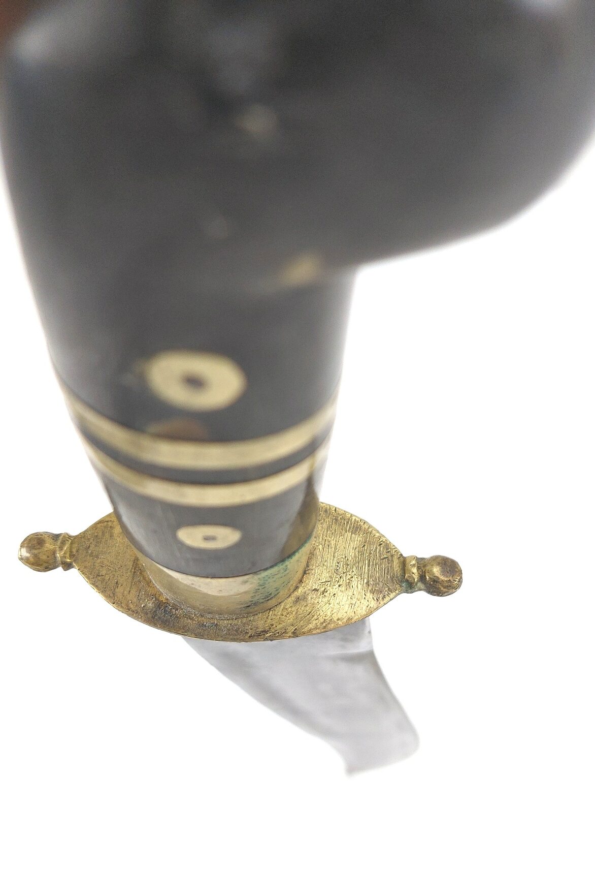 Indian Bowie-Style Fighting Knife – Horn and Brass Hilt, Possibly by The Army Traders, Dehradun - Image 10