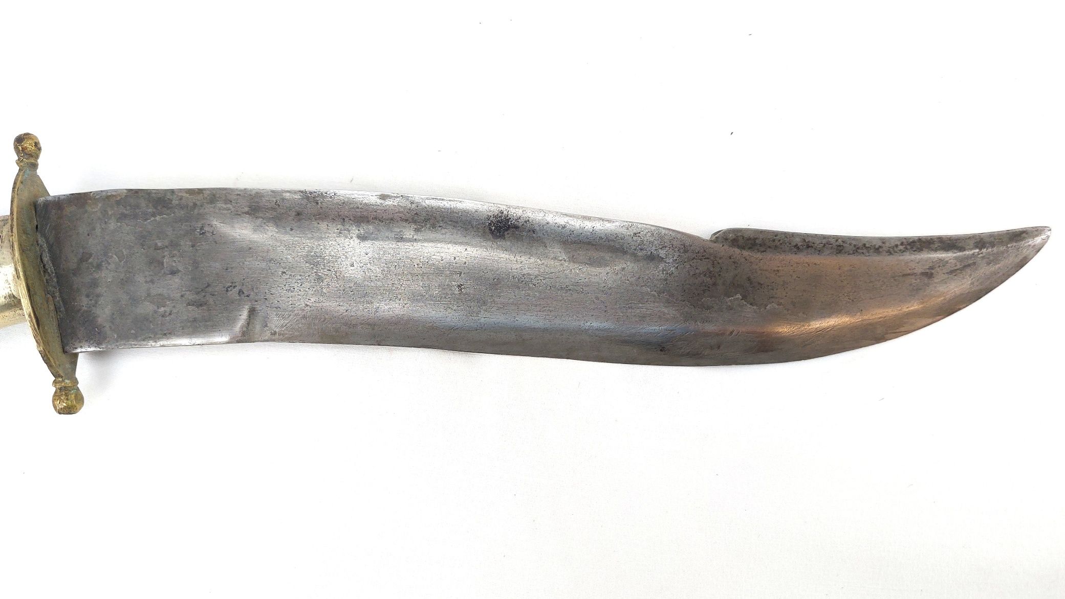 Indian Bowie-Style Fighting Knife – Horn and Brass Hilt, Possibly by The Army Traders, Dehradun - Image 12