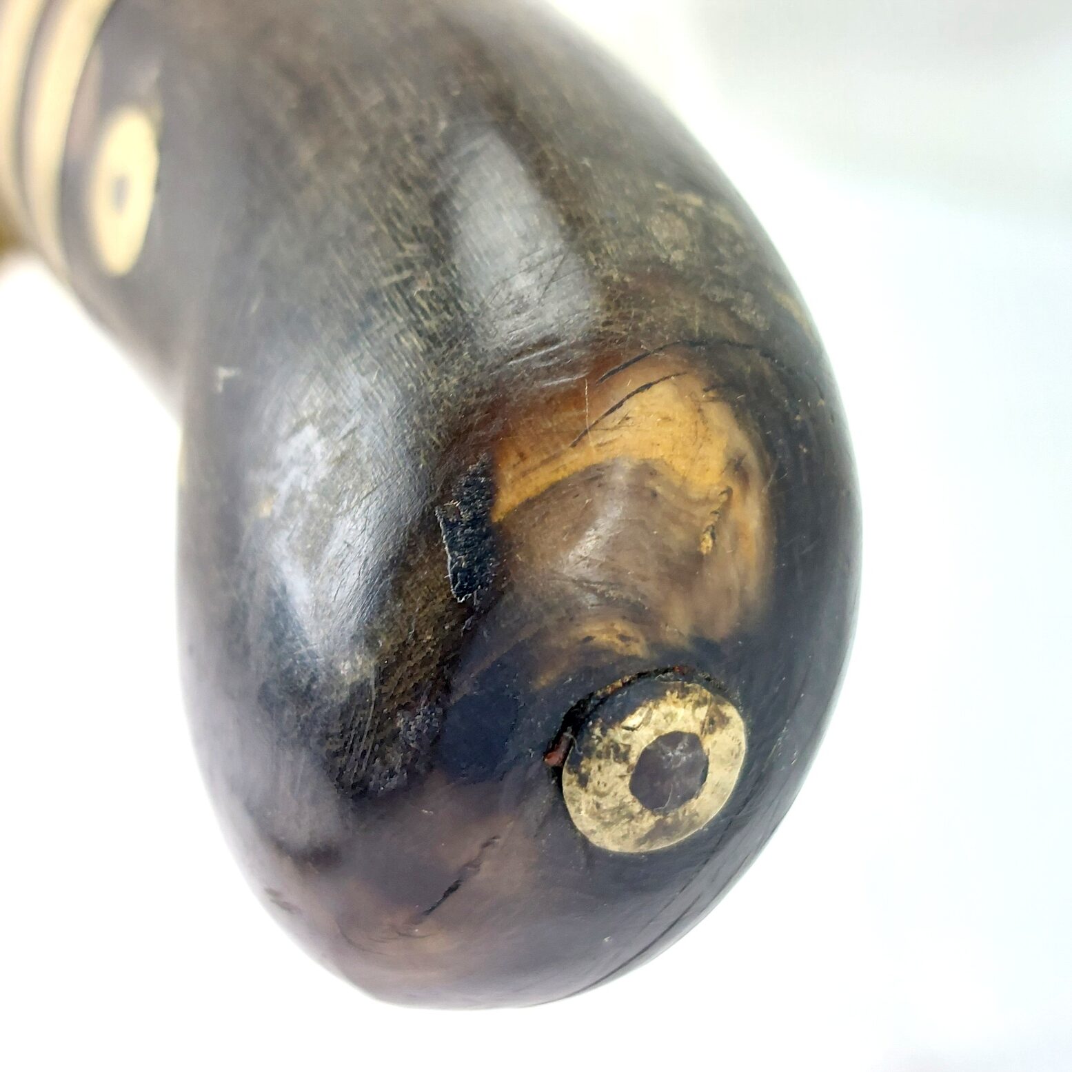 Indian Bowie-Style Fighting Knife – Horn and Brass Hilt, Possibly by The Army Traders, Dehradun - Image 15