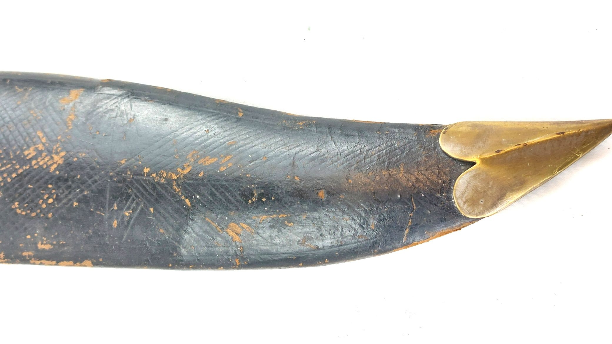 Indian Bowie-Style Fighting Knife – Horn and Brass Hilt, Possibly by The Army Traders, Dehradun - Image 18