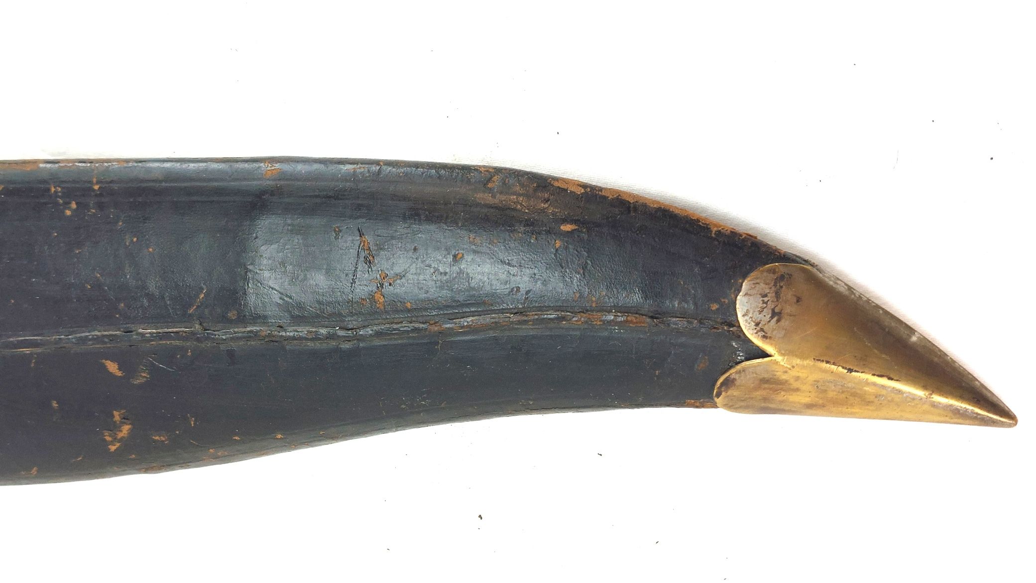 Indian Bowie-Style Fighting Knife – Horn and Brass Hilt, Possibly by The Army Traders, Dehradun - Image 20