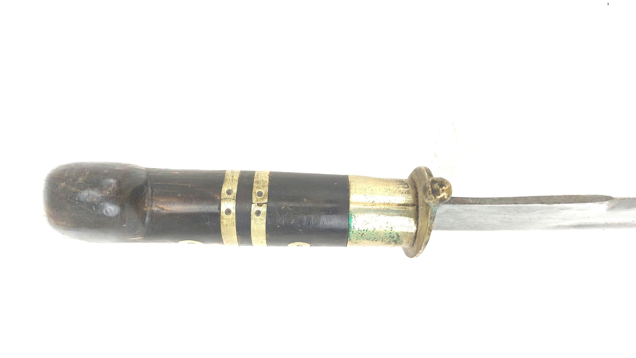 Indian Bowie-Style Fighting Knife – Horn and Brass Hilt, Possibly by The Army Traders, Dehradun - Image 6