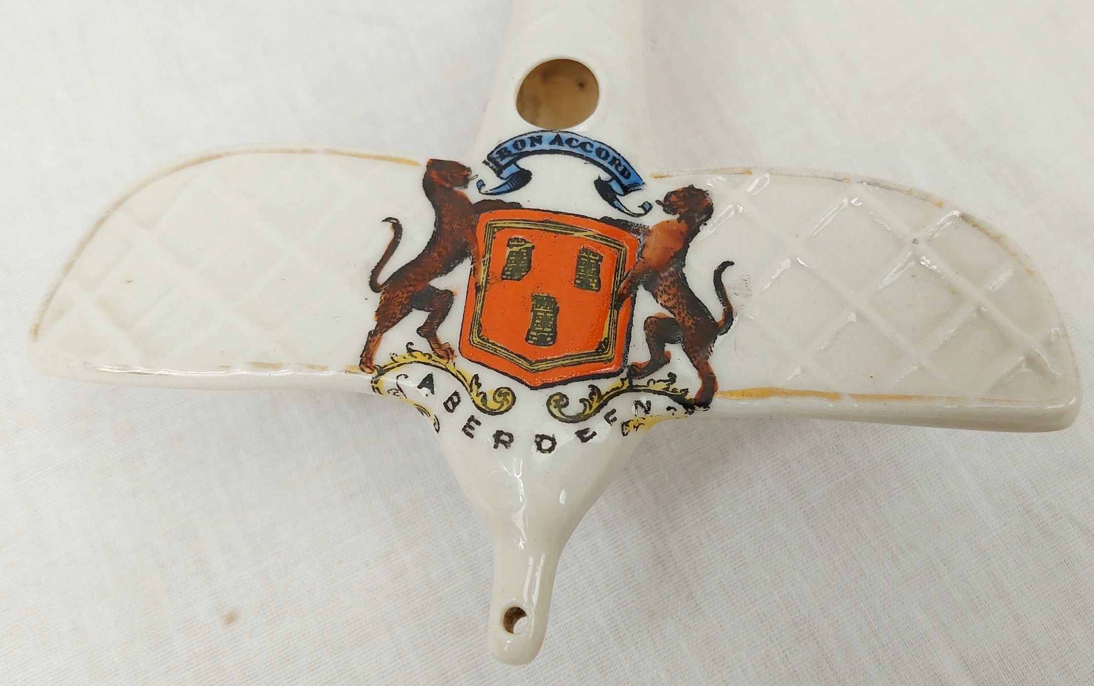 WW1 Carlton Crested China Model of a Monoplane – Aberdeen - Image 2