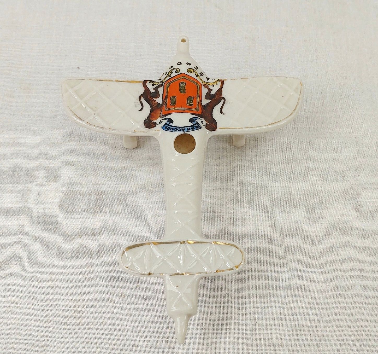 WW1 Carlton Crested China Model of a Monoplane – Aberdeen - Image 3