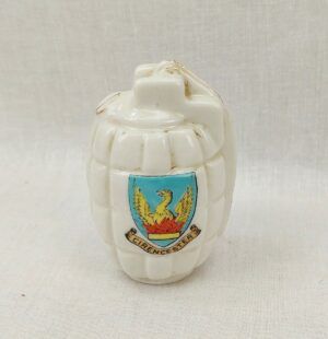 WW1 Crested China Model of a Mills Hand Grenade - Cirencester