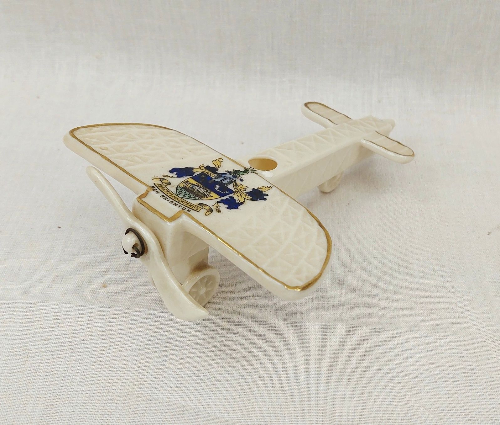 WW1 Carlton Crested China Model of a Monoplane – New Brighton