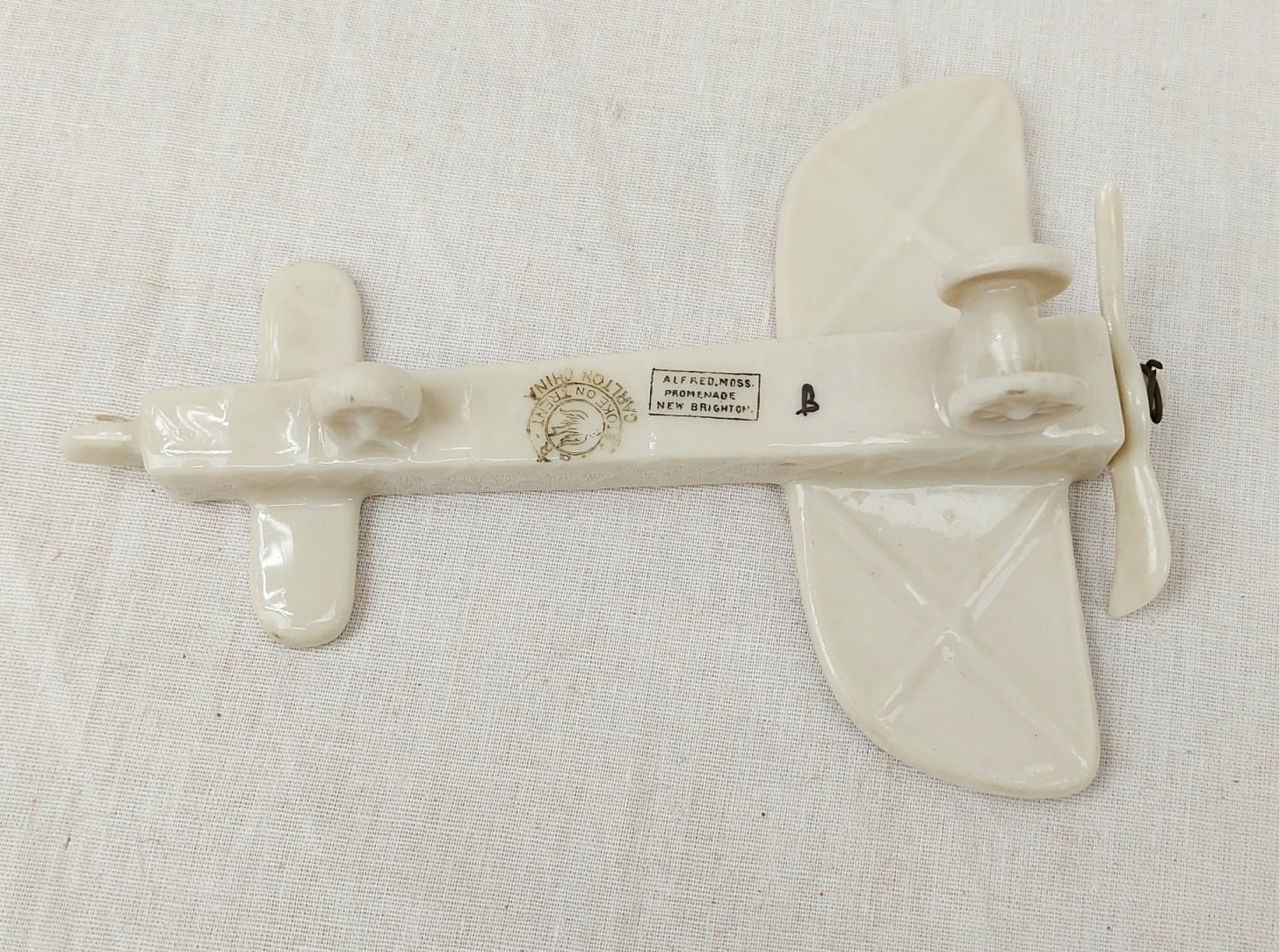 WW1 Carlton Crested China Model of a Monoplane – New Brighton - Image 5