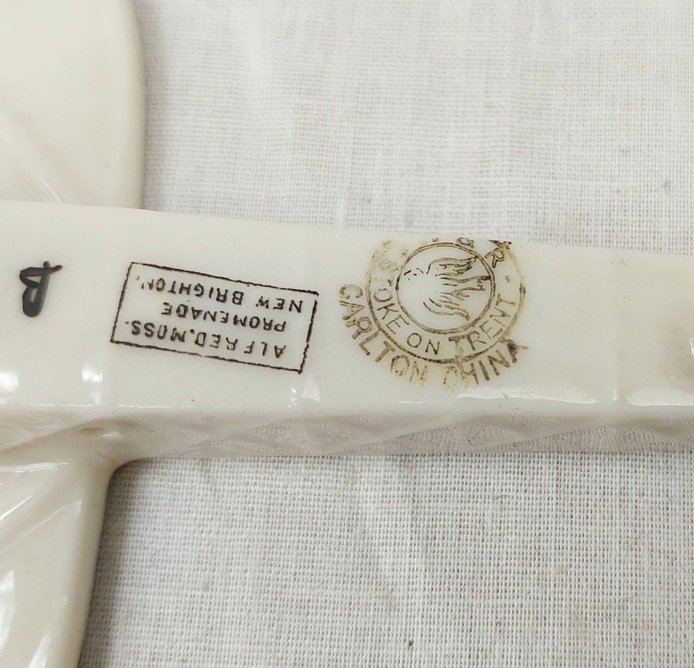 WW1 Carlton Crested China Model of a Monoplane – New Brighton - Image 7