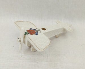 WW1 Arcadian Crested China Model of a Monoplane – Eastbourne