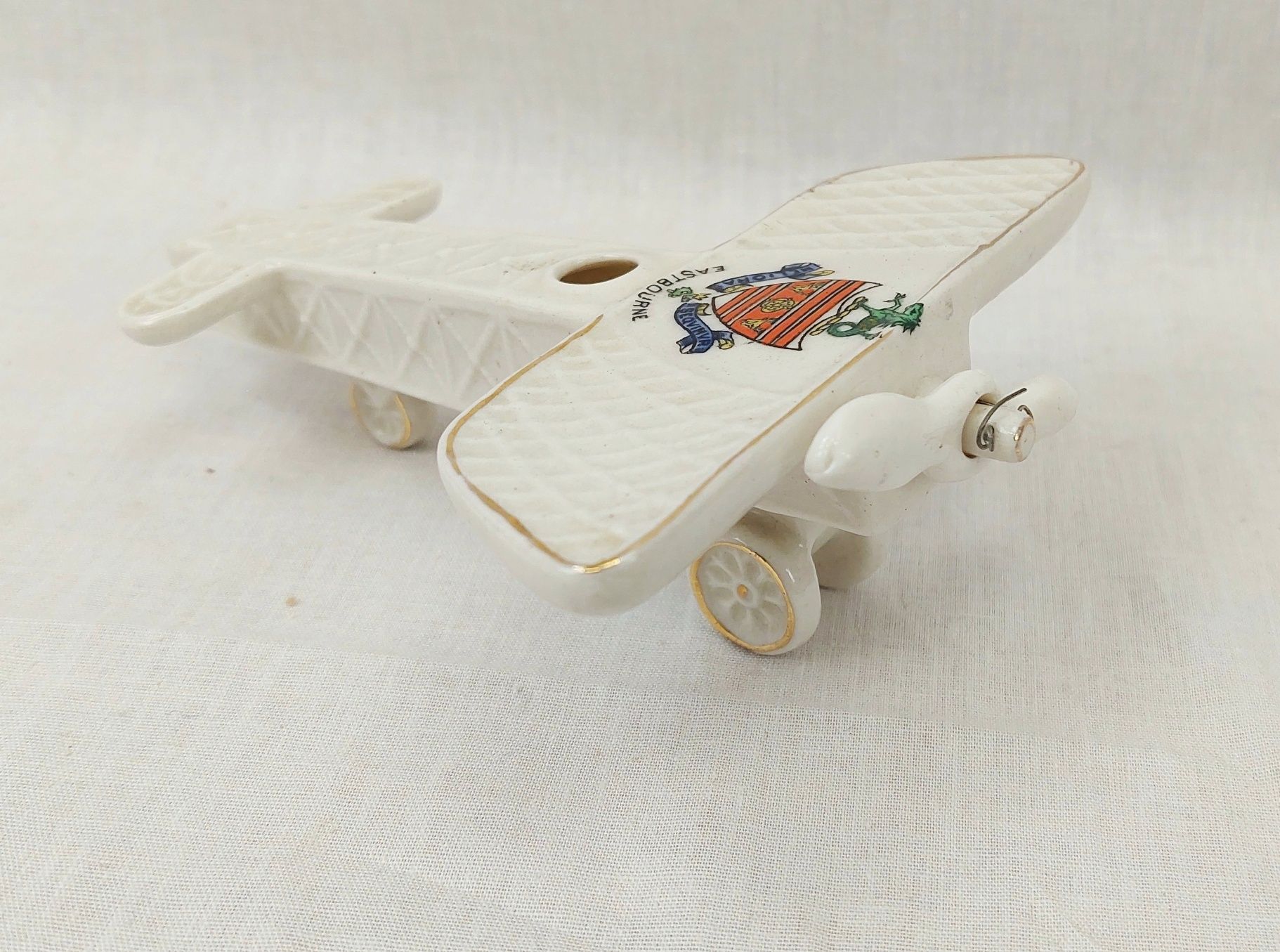 WW1 Arcadian Crested China Model of a Monoplane – Eastbourne - Image 4