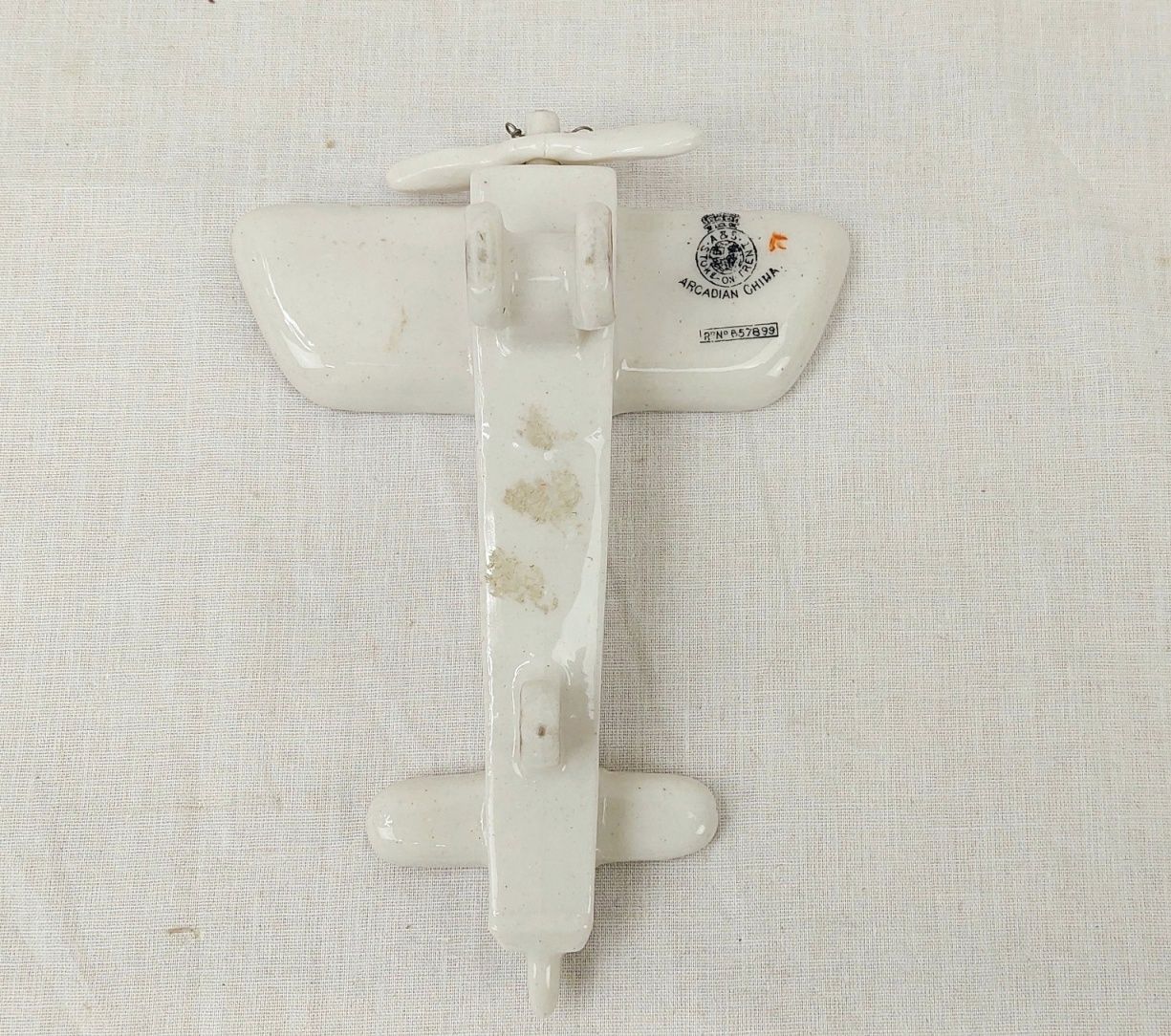 WW1 Arcadian Crested China Model of a Monoplane – Eastbourne - Image 5
