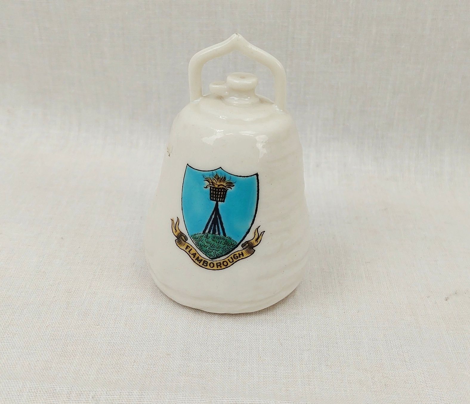 WW1 Goss Crested China Model of a Zeppelin Bomb - Flamborough