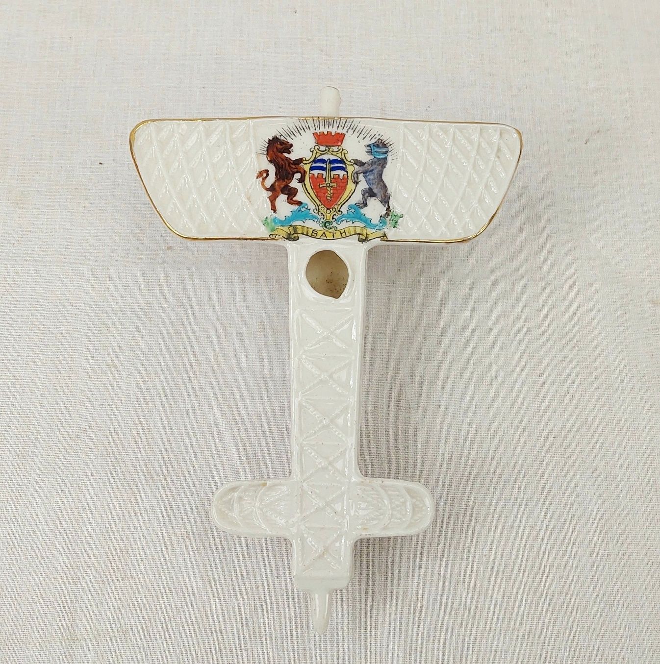 WW1 Arcadian Crested China Model of a Monoplane – Bath - Image 2