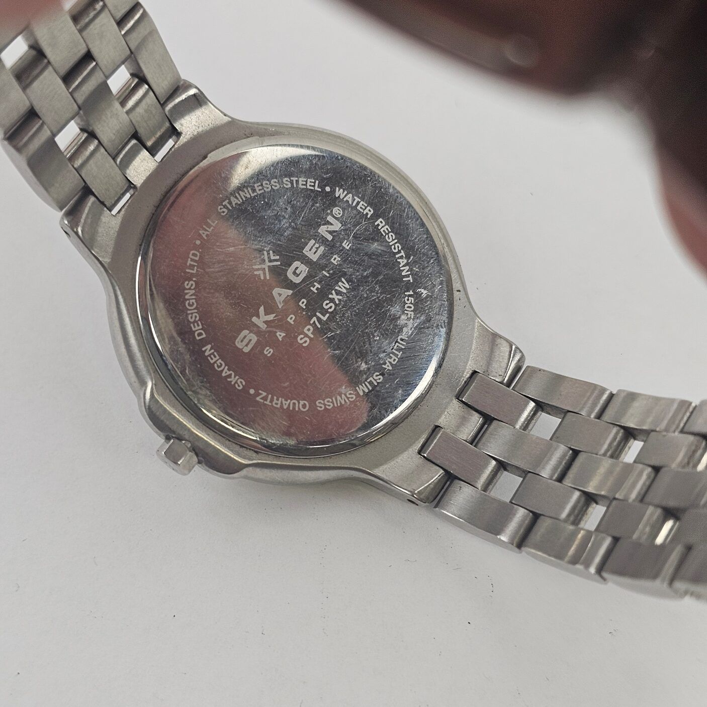 Ladies Quartz Skagen Sapphire Crystal Stainless Steel Watch - Image 4