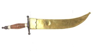 Mexican, 19th Century, “Scorpion Tail” Dagger (Cola de Alacrán) with Brass Scabbard
