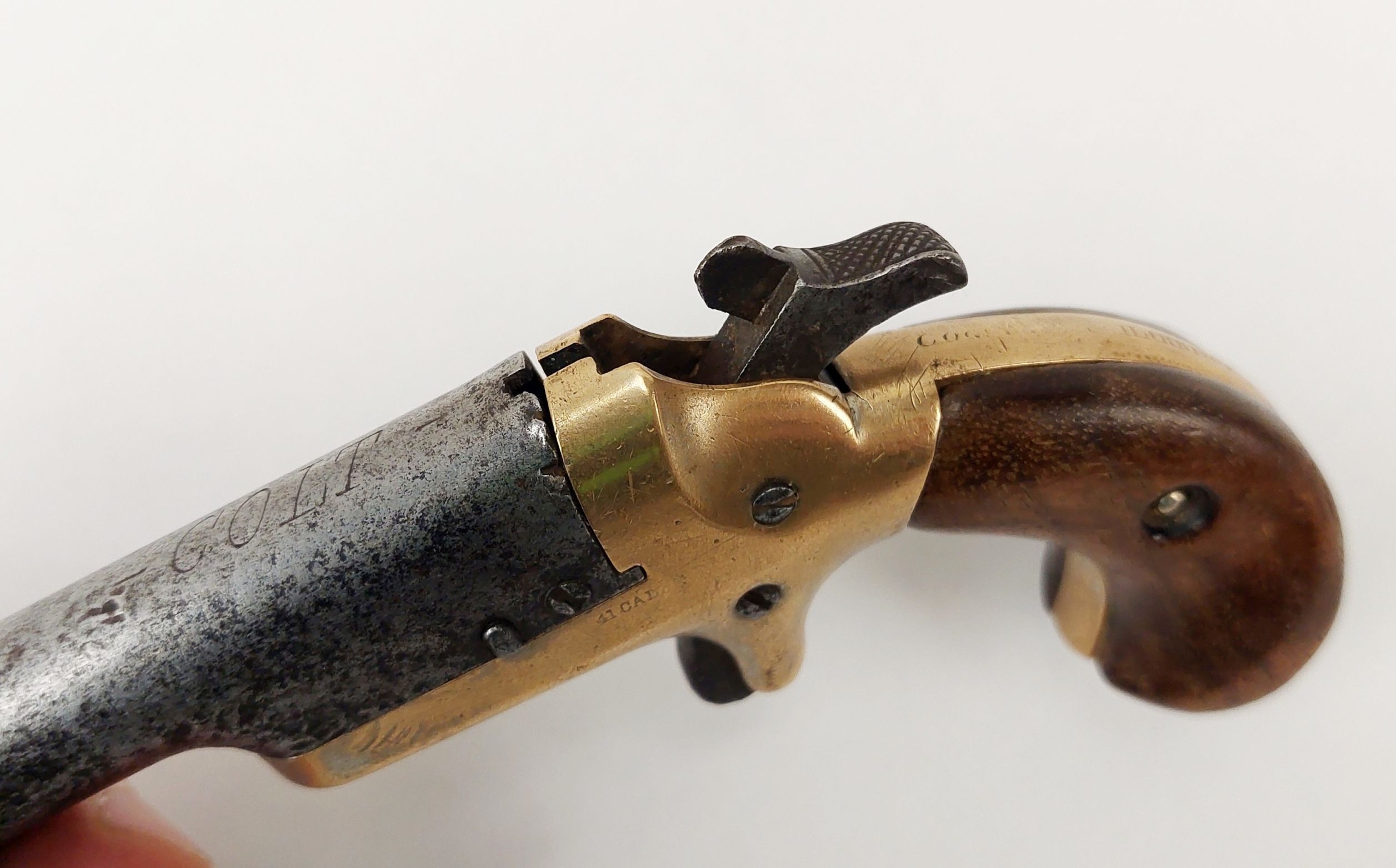 Mid 19th Century Colt .41" Derringer Rimfire Pistol - Image 5