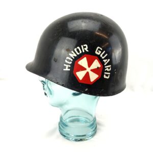 USA-Korea, 1960's, 8th Army Honor Guard  M1 Helmet Liner – “United States” & “Honor Guard” Painted Decals (1969 DSA Contract)