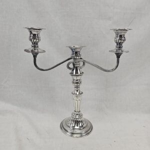 Vintage Whitby Plate Of London Silver Plate 3 Branch Candelabra