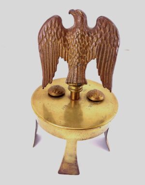 WW1, American Trench Art Eagle Ornament from WWI German Shell Case