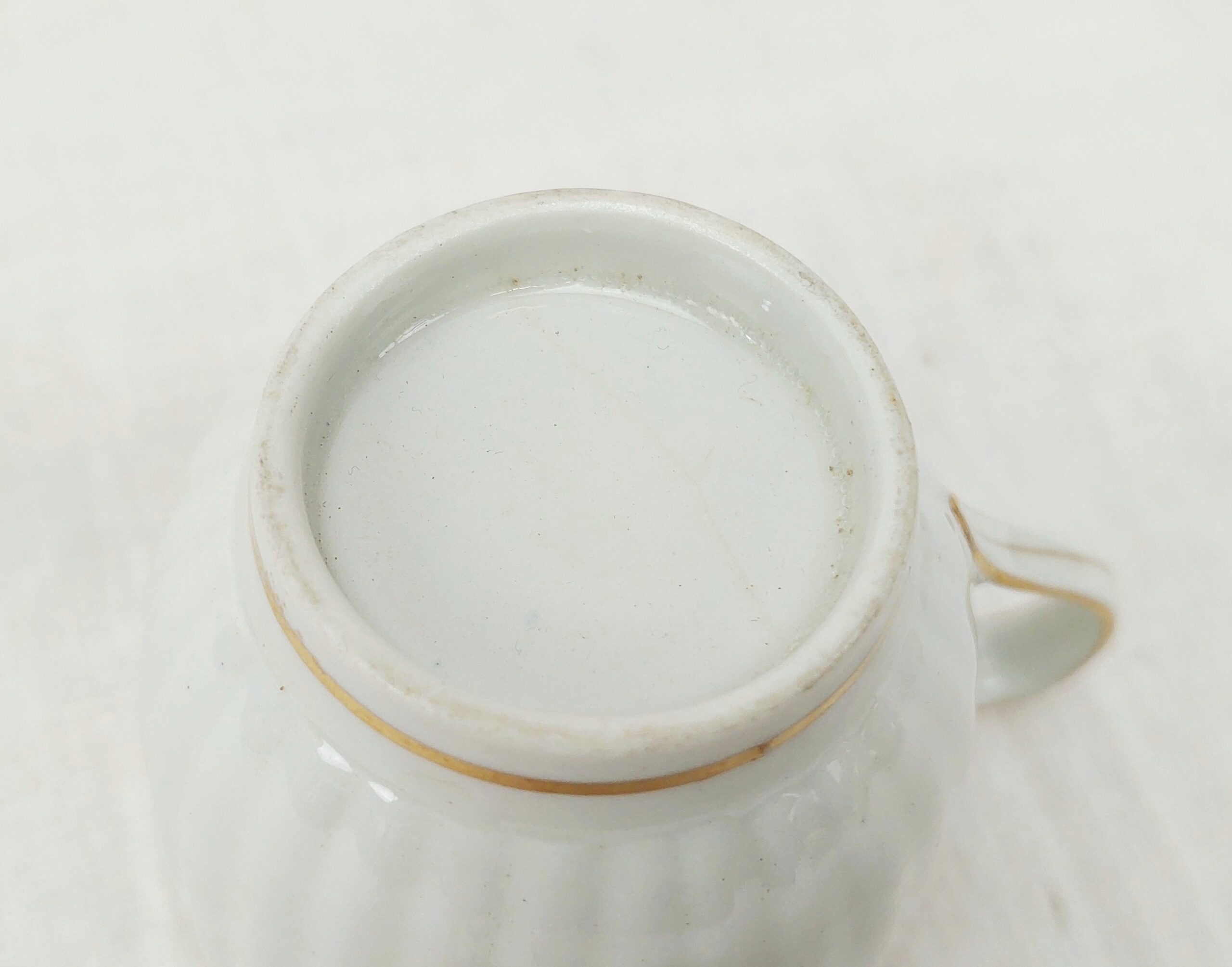 c1790 Worcester White And Gilt Fluted Coffee Can - Image 7