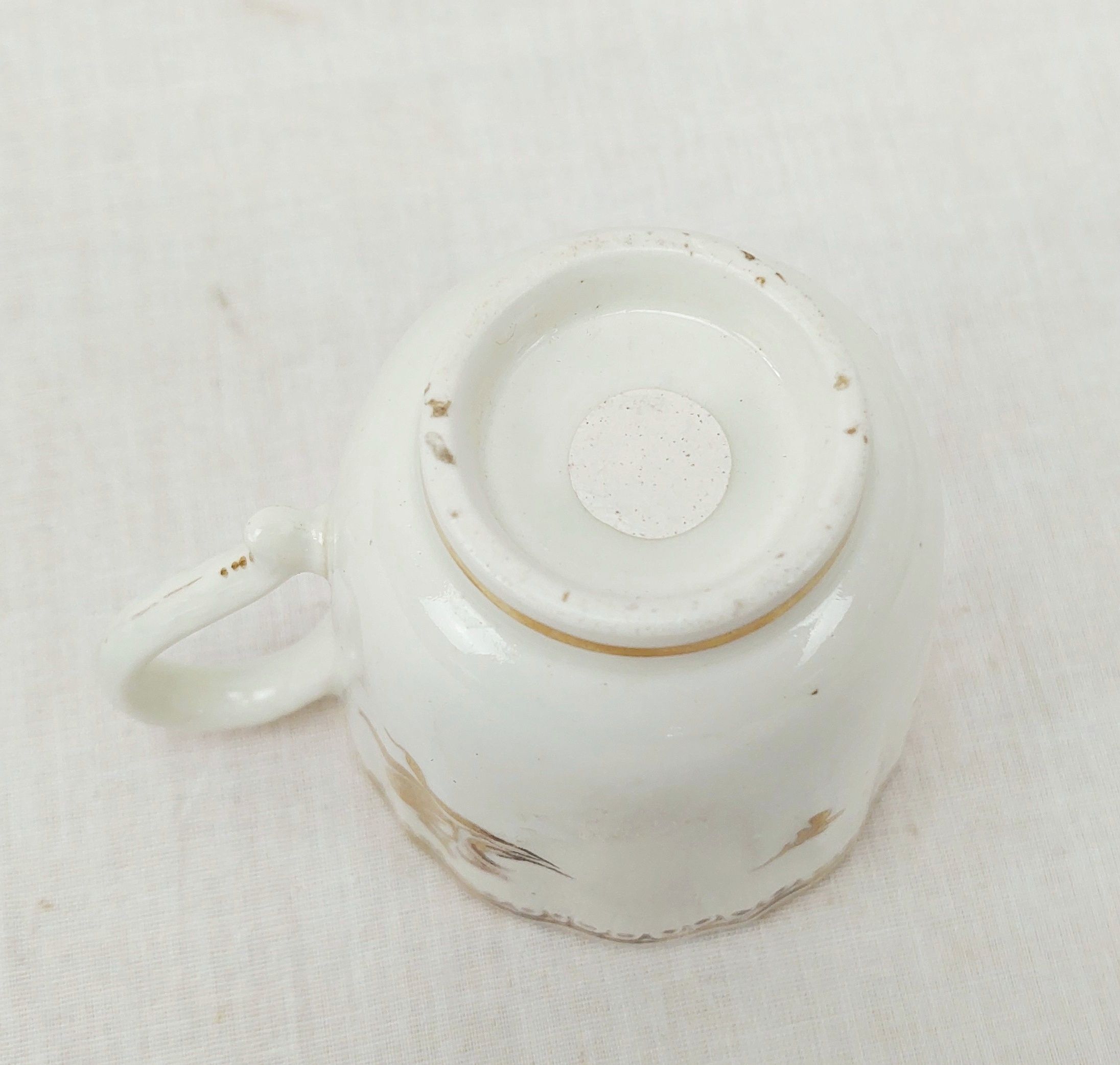 c1800 Worcester White And Gilt Fluted Coffee Can - Image 7