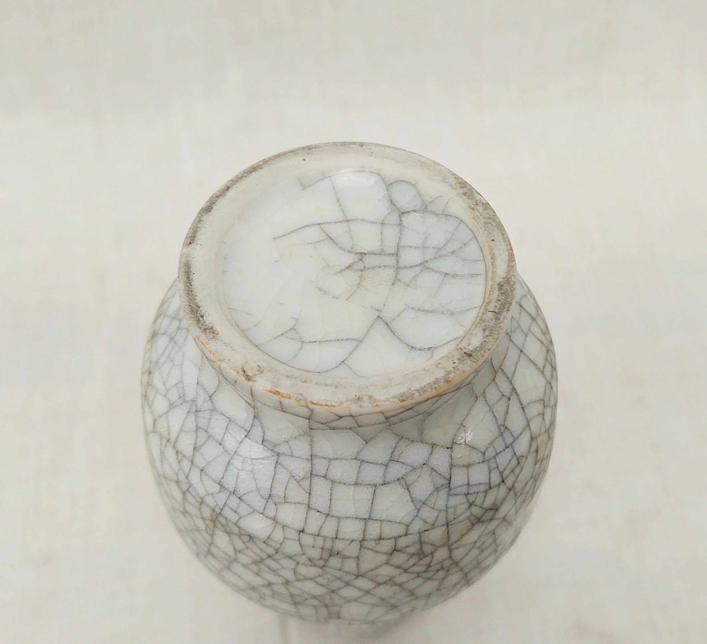c1890 Chinese Ge Crackle Glaze Miniature Vase - Image 5