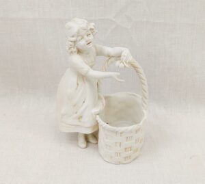 c1890 Gebruder Heubach Parian Flower Posy Figurine
