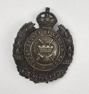 10th County of London (Paddington Rifles) Cap Badge